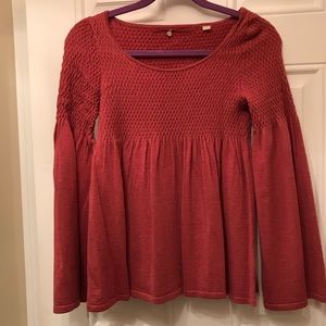 Rust color Anthropologie sweater